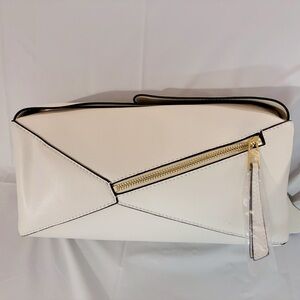 Flash Sale: Puzzle bag Elegant White Clutch Bag;